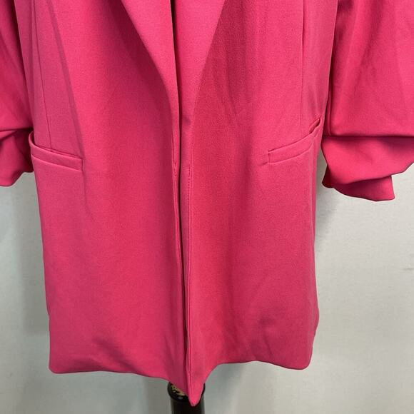 Dakota Blue Blazer Jacket size Extra Large Hot Pink Loose Fit Career Church - Picture 4 of 11